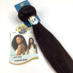 Outre My Tresses Gold Label Deep Wave Hair Extension 14" Natural Brown
